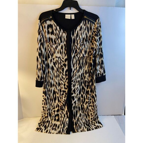 Chicos dress size 1 animal print Medium - Picture 1 of 7